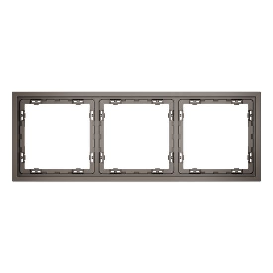 Рамка пластиковая VOLTUM S70 на 3 пост, (капучино)