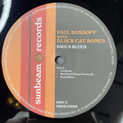 Винтажная виниловая пластинка LP Paul Kossoff With Black Cat Bones Pauls Blues (UK 2008)