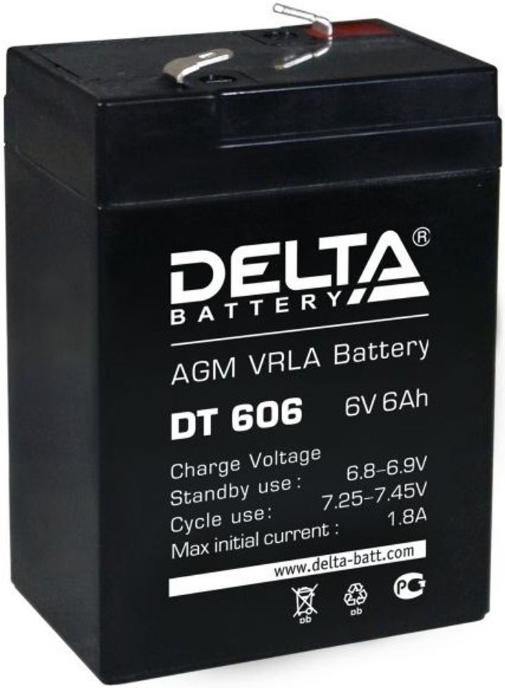 DELTA DT 606 аккумулятор