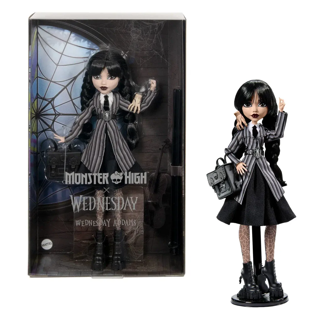 Кукла Monster High Wednesday Addams Core HXJ04