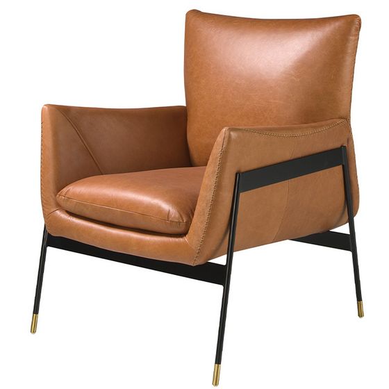 Кресло Angel Cerda 5091, коричневая кожа
