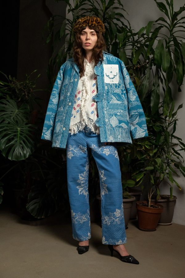 Куртка Цвета Морской Волны / Sea Wave синяя - фото 3