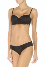 Трусики-бразилиана с кружевом Imogen (Размер: M) (Цвет: черный)