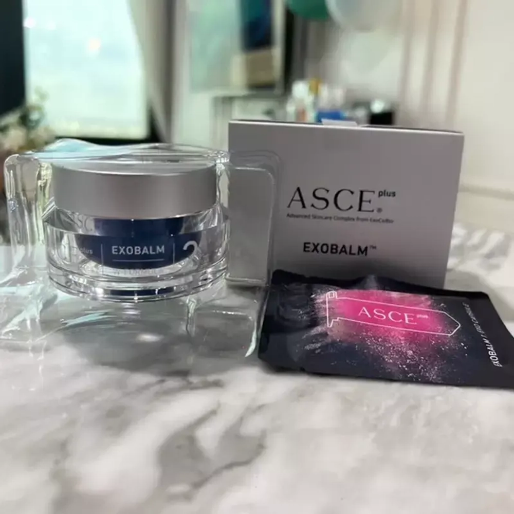 ASCE+ Exobalm Exosome booster, premium cream, youthful face