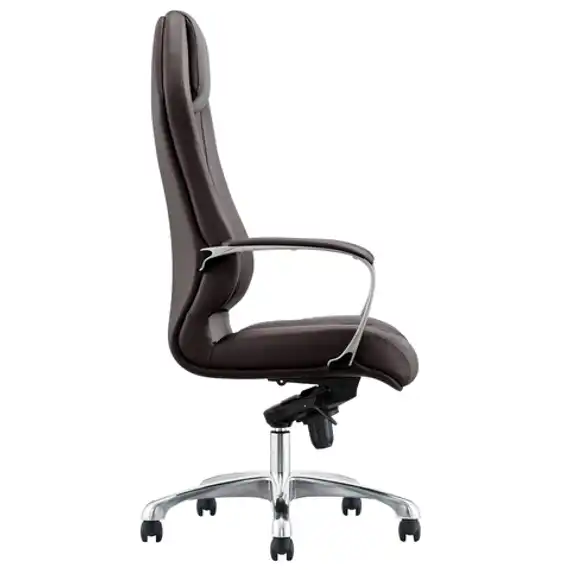 Кресло BRABIX PREMIUM "Aurus EX-705", мультиблок, алюминий, экокожа, коричневое, 532929