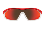 Спортивные очки 720armour Analog Pro / Matte Neon Red Orange / Matte White Gasket / Smoke Full Red Ti Lens