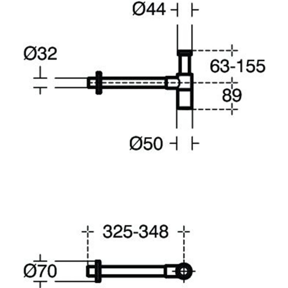 Сифон G1 1/4" для умывальника Ideal Standard T4441XG