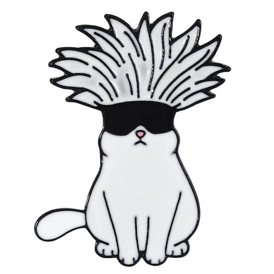 Значок металлический Магическая битва Чиби Годжо-CoolКот, 2,4х3,1см