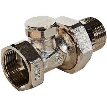 Клапан запорно-балансировочный прямой Rommer 3/4"для радиатора (RVL-0001-100020)