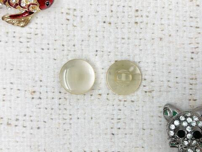 Пуговицы блузочные на ножке "карамелька", d 1,5 см, бледно-бежевый