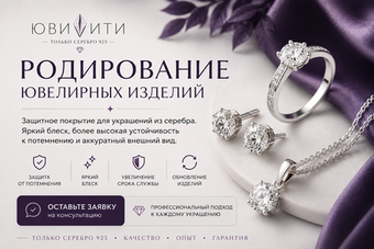 Родирование ювелирных изделий