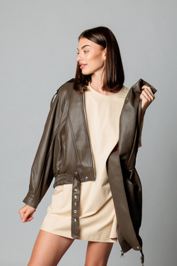 Платье-футболка женская арт. Н-05 цвет "светло- бежевый"