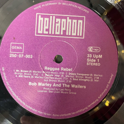 Винтажная виниловая пластинка LP Bob Marley and The Wailers Reggae Rebel (Germany 1981)