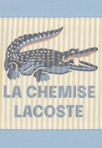 Lacoste APPLIQUE TEE - Футболка с принтом - Голубой