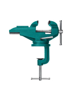 Поворотные слесарные тиски для точных работ, KRAFTOOL 65 мм, мини настольные