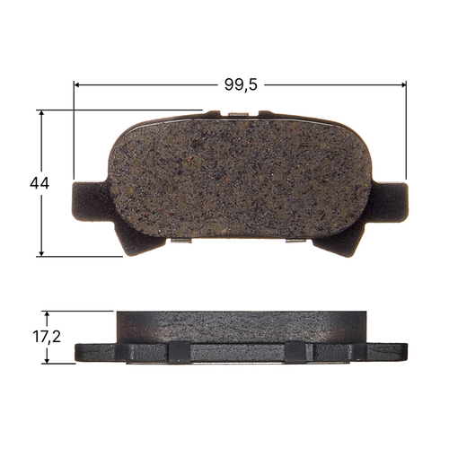 Колодки тормозные дисковые Avantech задние (противоскрипная пластина в компл.) AV0122