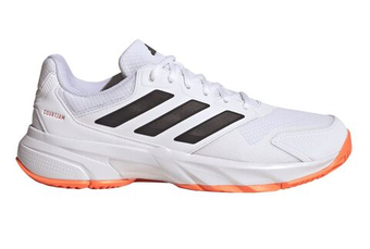 Мужские кроссовки теннисные Adidas CourtJam Control 3 M - cloud white/core black/lucid orange