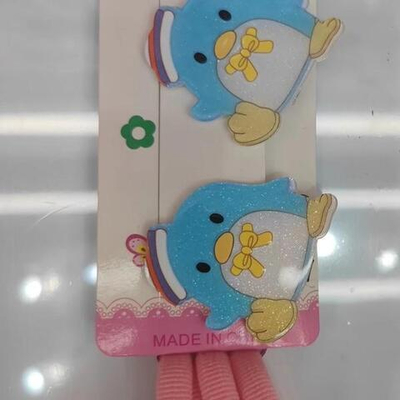 Аксессуары для волос детские в наборе 2 зажима и 4 резинки «Розовое облако» 753-430 (JINRE TRAVEL)