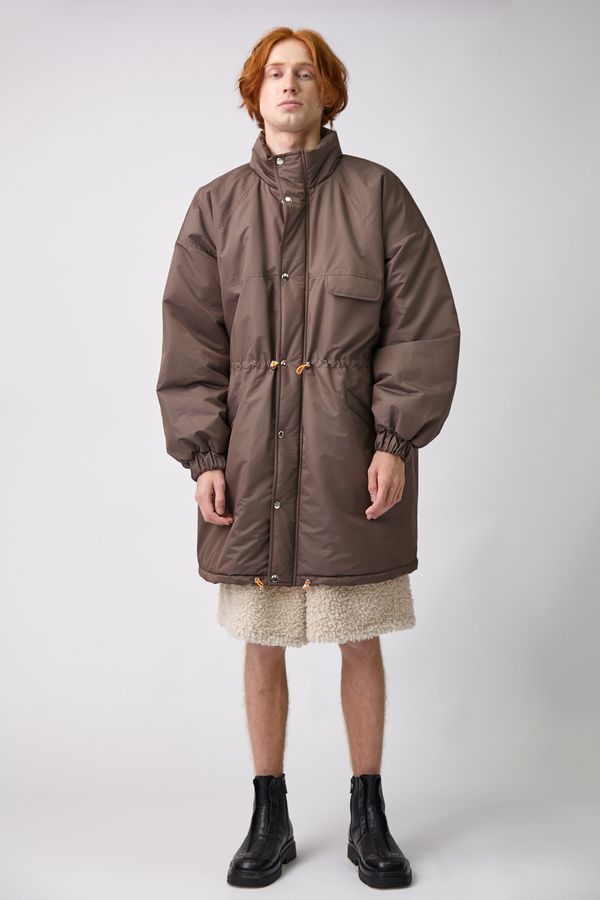Парка оверсайз коричневая - фото 6
