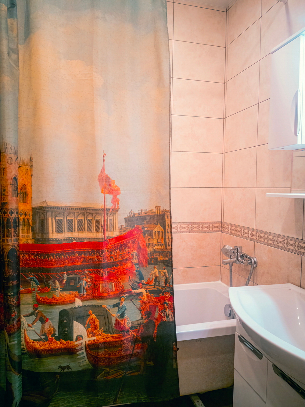 Комплект штор "Роскошная Венеция", по мотивам живописи итальянского художника Каналетто, картина «Возвращение Бучинторо к молу у Дворца дожей», около 1730 г.