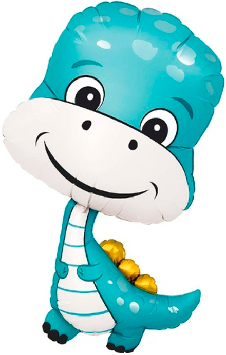 Шар (38''/97 см) Фигура, Динозаврик, 1 шт. в уп.