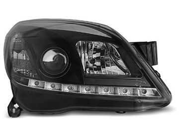 Передние фары daylight black для Opel Astra H