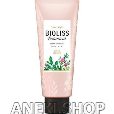 Маска для волос разглаживающая и выпрямляющая 200 г KOSE COSMEPORT Bioliss Botanical Sleek Straight