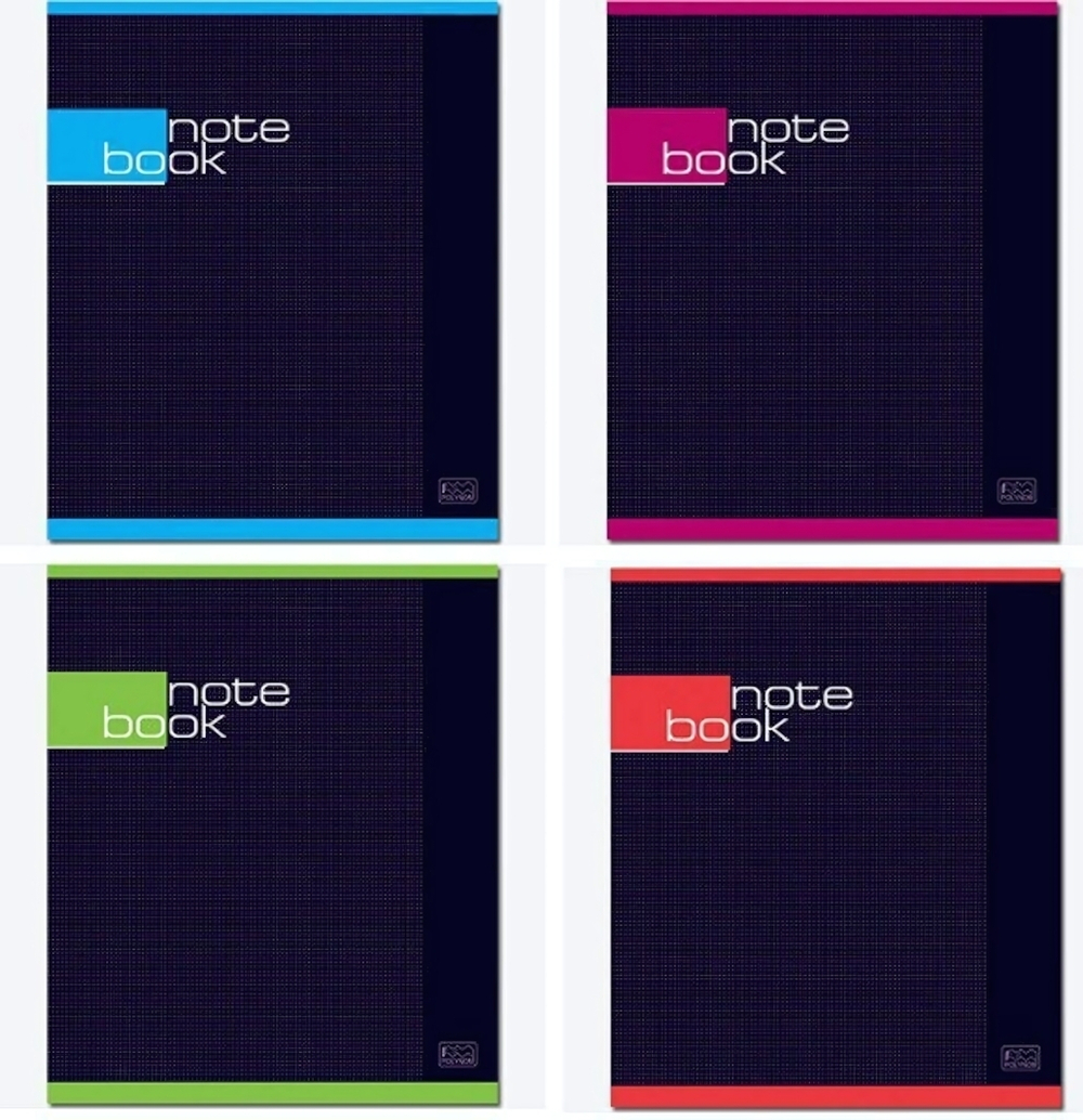 Тетрадь А5 48л. клетка "Строгая Тетрадь" скрепка, ВД лак (ПОЛИНОМ)