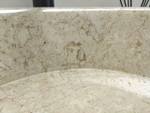 Раковина из мрамора Drum Cream Tin Lip DM-60198 45*45*15