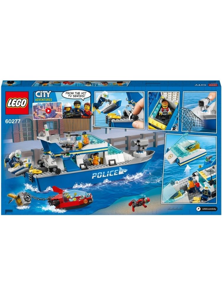 Конструктор LEGO City Police 60277 Катер полицейского патруля