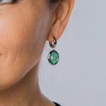 Серьги Qudo Creole TIVOLA small (S/P) Silky sage delite 310692