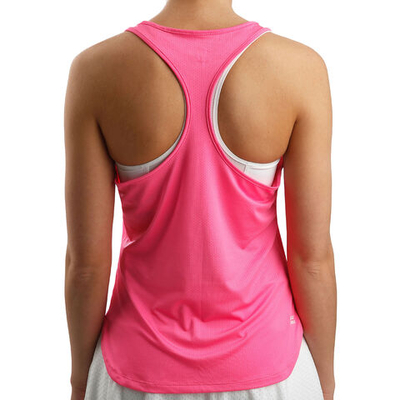 Женская теннисная майка BIDI BADU Mea Tech Tank Top Women - Pink, White