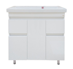 Тумба MISTY Фостер - 80 напольная с 2 ящ. c умывальником