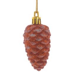 GAEM Набор из 6шт Украшение новогоднее "Шишка", L16 W16 H3 см