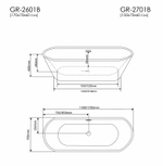 Акриловая ванна Grossman Forta 170x70 GR-2601B без гидромассажа
