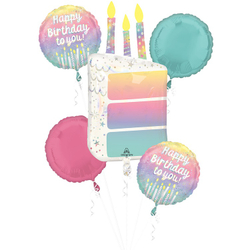 Круг "Свечи на Happy Birthday to you" переливы