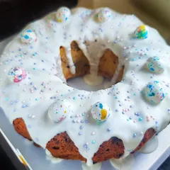 Кулич творожный бездрожжевой с сухофруктами / 950 гр