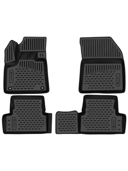 Коврики в салон для PEUGEOT 3008 2016-2023, SUV, 4 шт. (полиуретан) ELEMENT3D3835210K