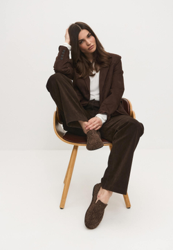 Лоферы // Ivana // Chocolate // Fluffy