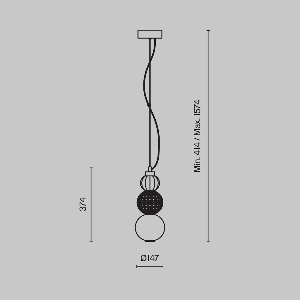 Подвесной светильник Maytoni P069PL-L16G3K