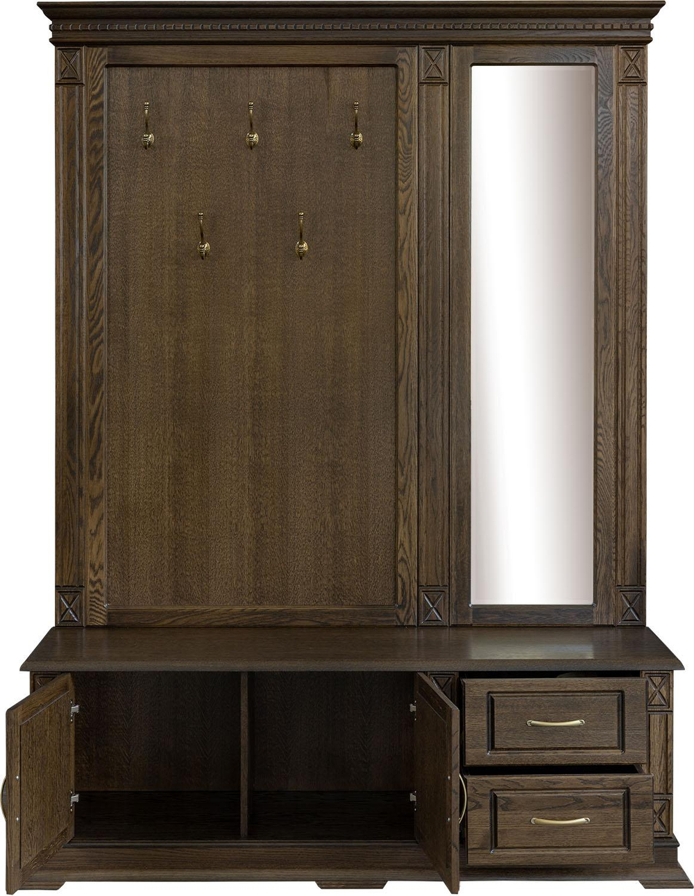 Тумба с вешалкой и зеркалом «Верди Классик» П3.0487.3.04