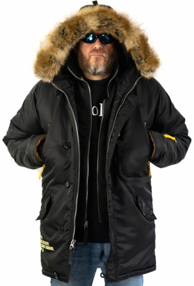 Куртка мужская зимняя Apolloget Expedition (черный/желтый - black/cinamon)