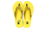 OFF-WHITE letter printing flat heel fashion sandals men's yellow