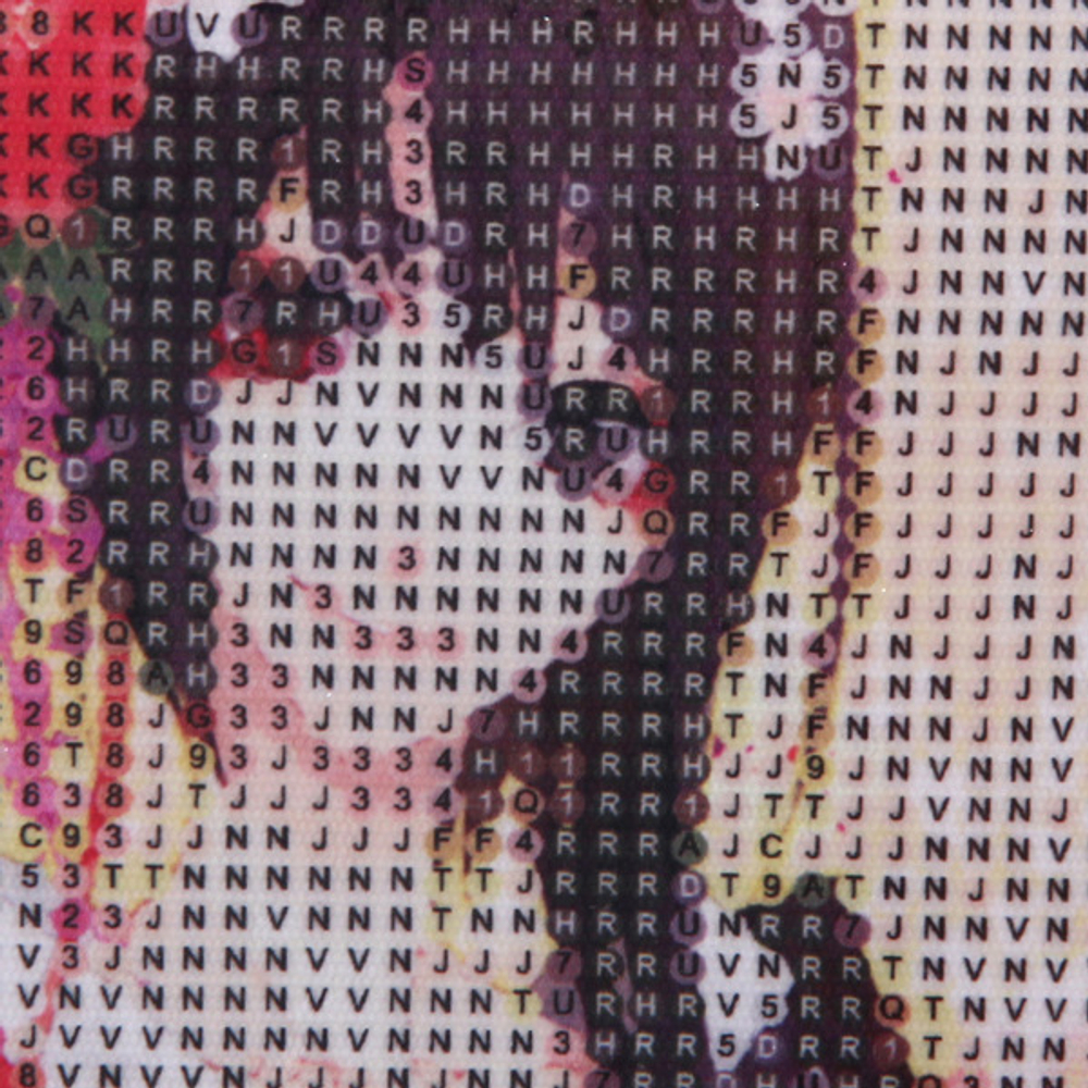 Алмазная мозаика на подрамнике с полным заполнением «МИР ЯРКИХ КРАСОК», аниме красавица, 20*30см