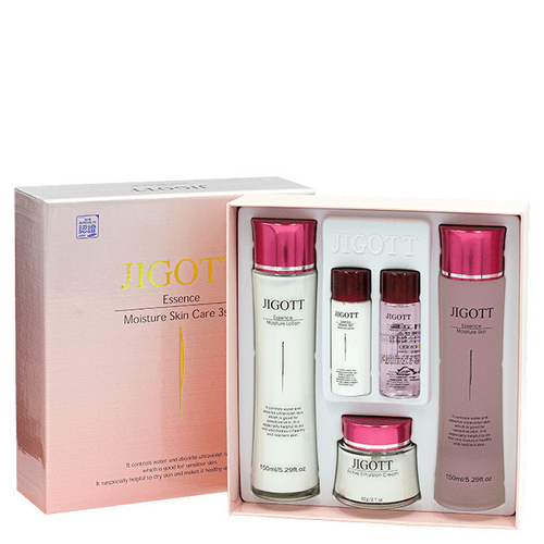 Jigott Essence Moisture Skin Care 3 Set набор увлажняющий с аллантоином и гиалуроновой кислотой