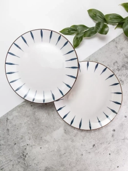 Набор 2 шт тарелок без бортов , 25,5 см, Лепесток