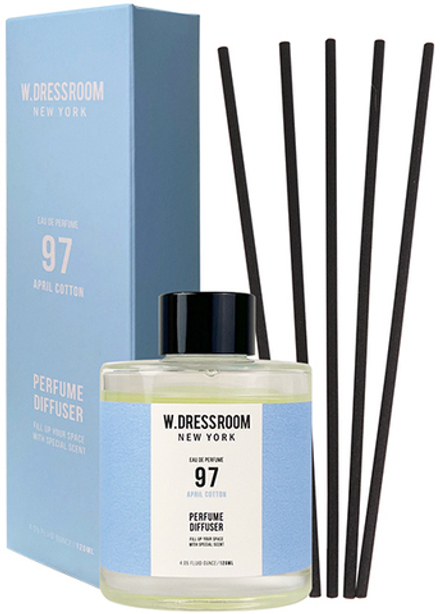 W.Dressroom Ароматический диффузор для дома с ароматом апрельского хлопка New Perfume Diffuser № 97