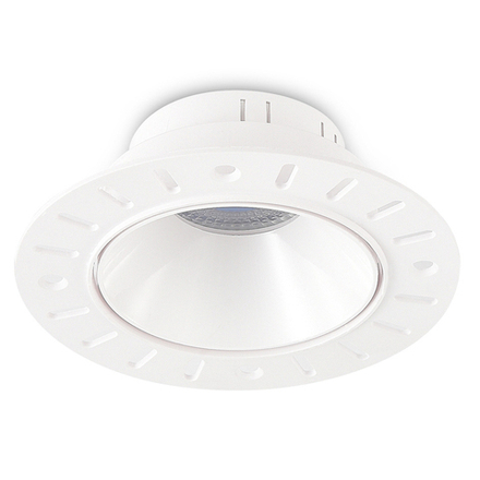 Donel, св-к встроенный, цвет БЕЛЫЙ, D110xH40мм, под лампу GU10, материал РС, IP20, серия: DN04