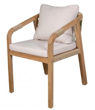 Кресло деревянное с подушками Rimini KD