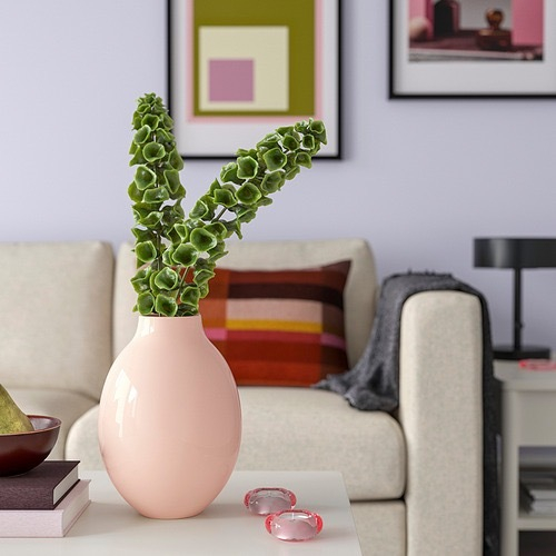 БЛОДБЬЕРК BLODBJОRK Ваза 25 см, нежно-розовая